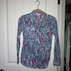 Lilly pulitzer button down women’s shirt